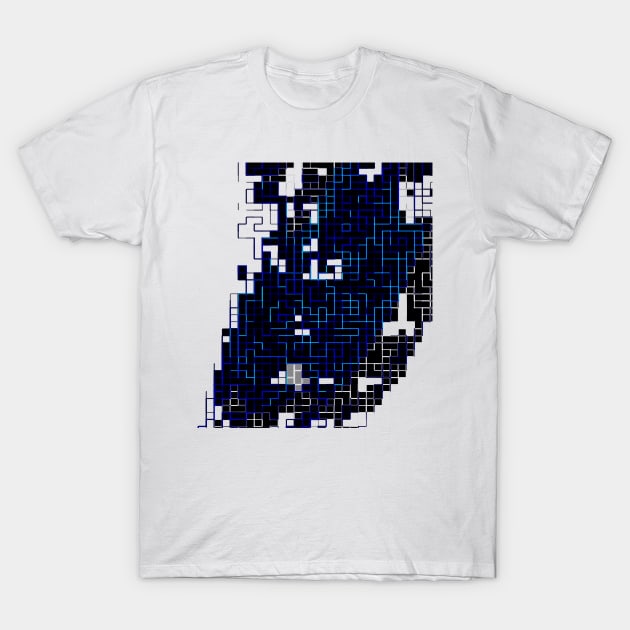Blue lines v2 T-Shirt by findingNull